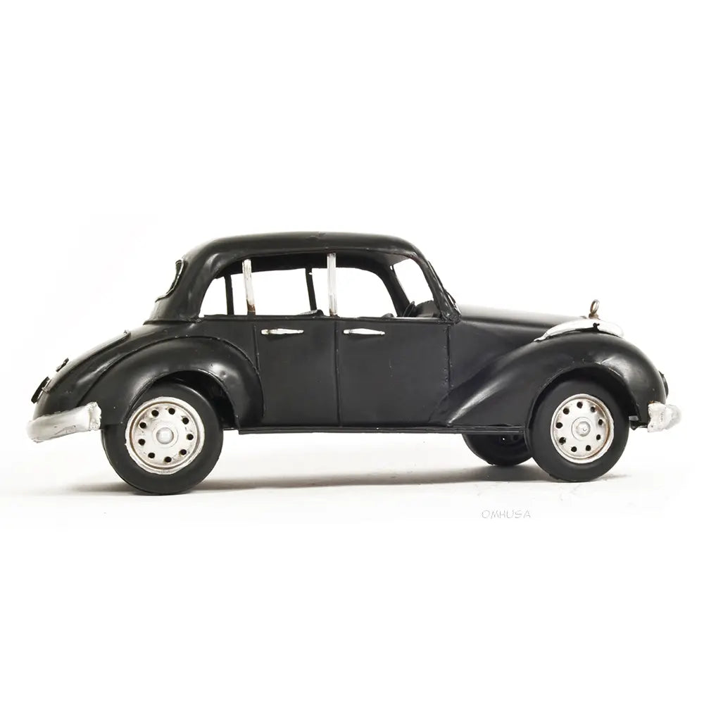 1937 Plymouth P4 Deluxe Black Metal Model Car