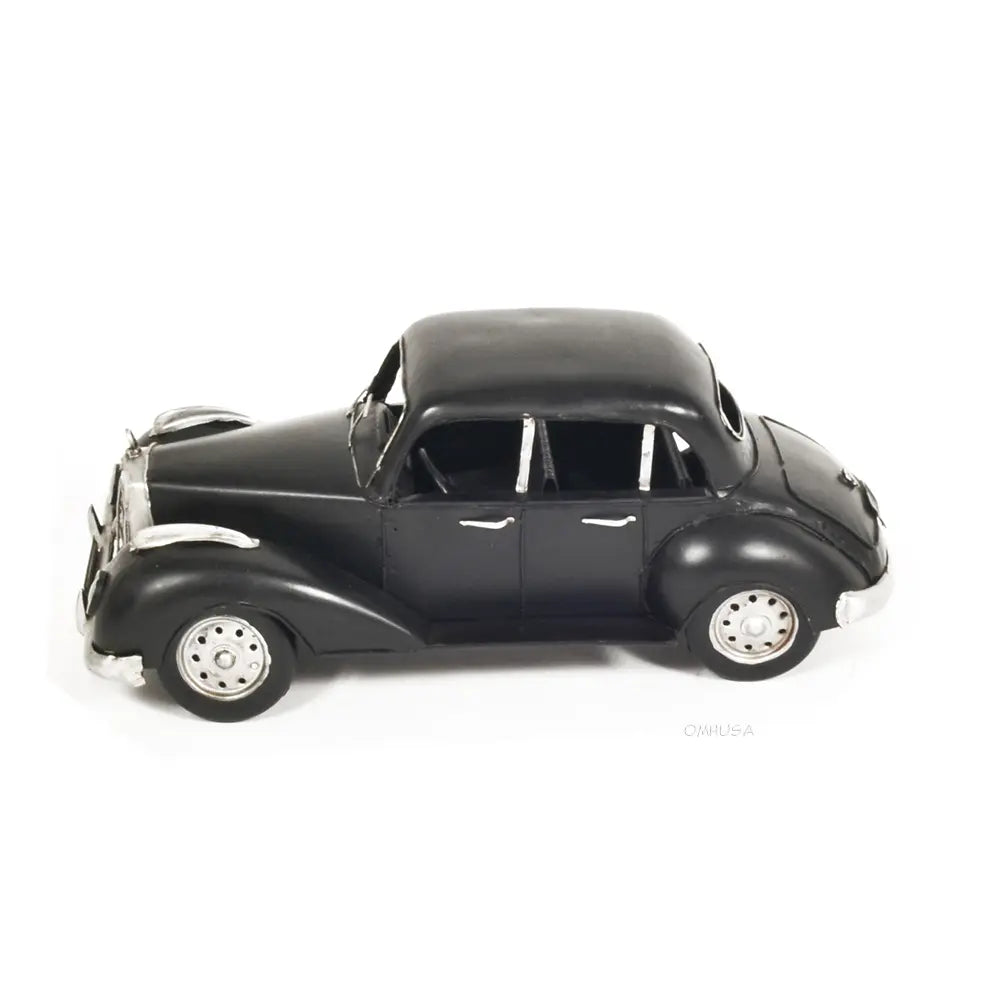 1937 Plymouth P4 Deluxe Black Metal Model Car