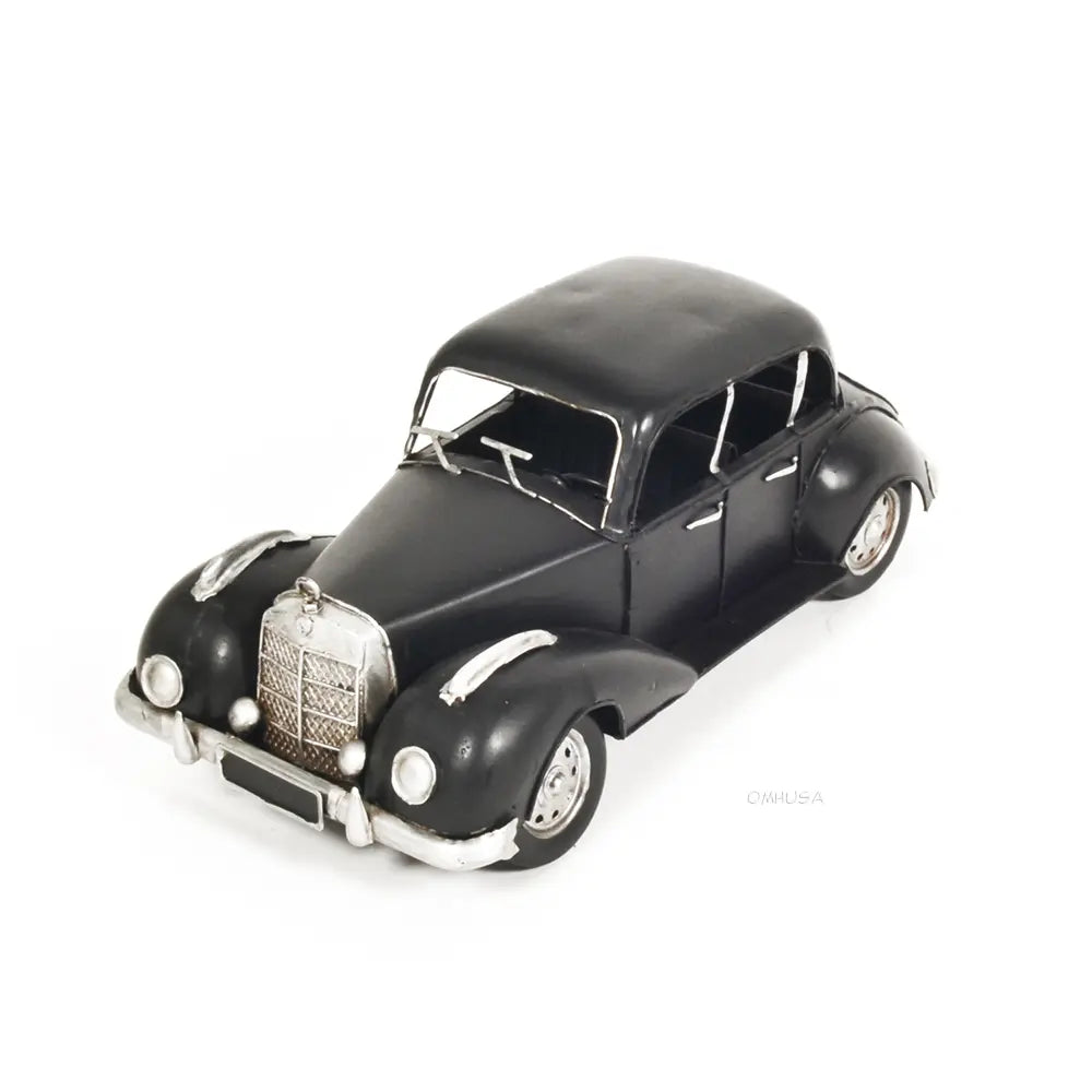 1937 Plymouth P4 Deluxe Black Metal Model Car