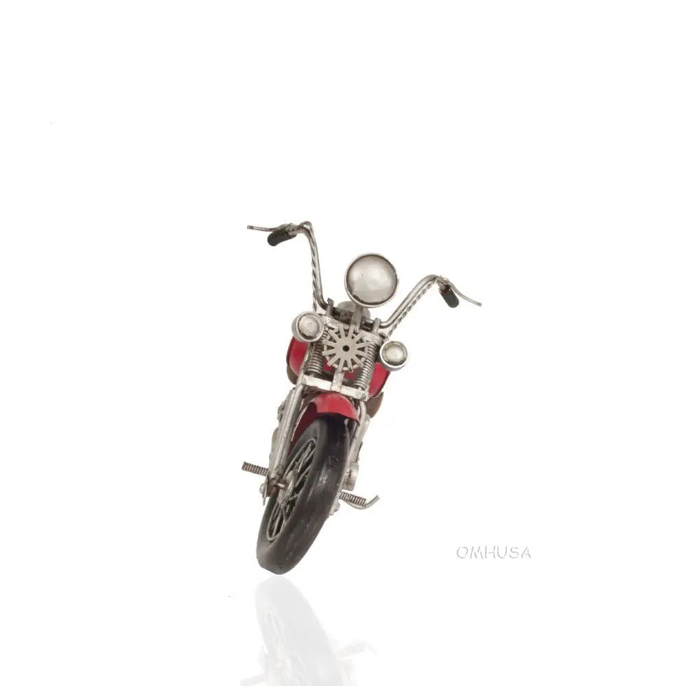 Model Red Harley-Davidson Motorcycle Metal Handmade