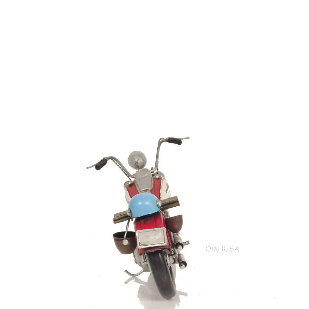 Model Red Harley-Davidson Motorcycle Metal Handmade