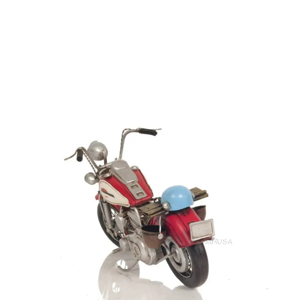 Model Red Harley-Davidson Motorcycle Metal Handmade