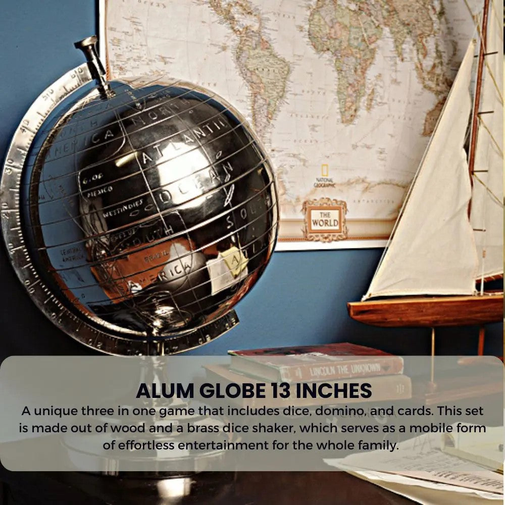 Aluminum Globe 13 Inches-AK003