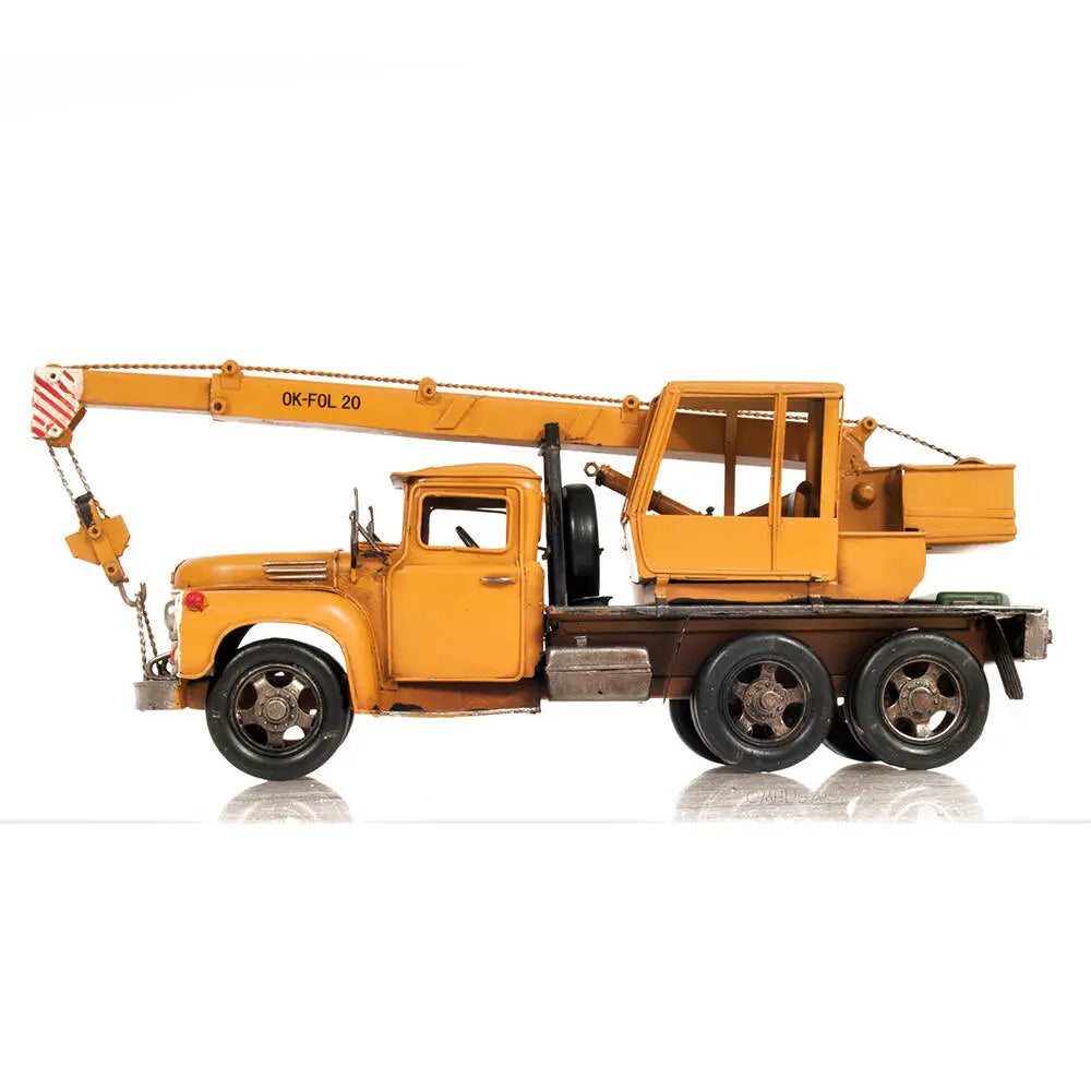 Model Metal Handmade Crane Truck Model