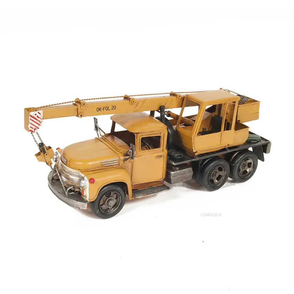 Model Metal Handmade Crane Truck Model