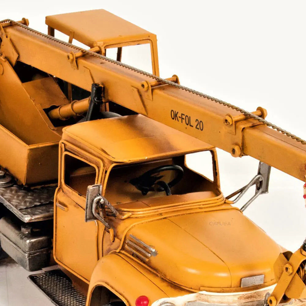 Model Metal Handmade Crane Truck Model