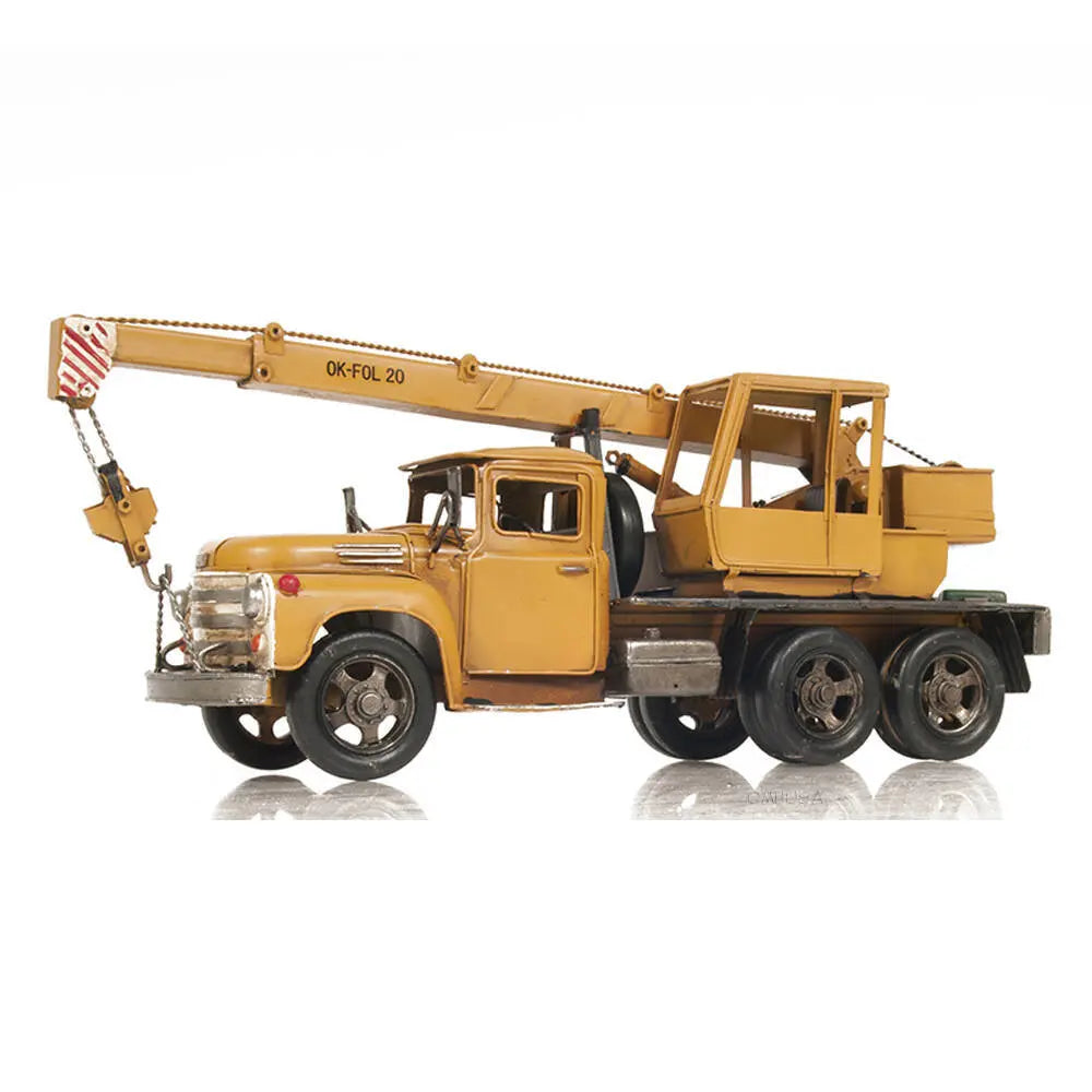 Model Metal Handmade Crane Truck Model