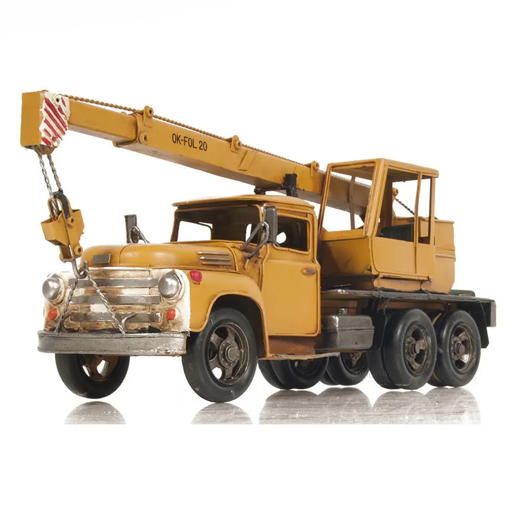 Model Metal Handmade Crane Truck Model