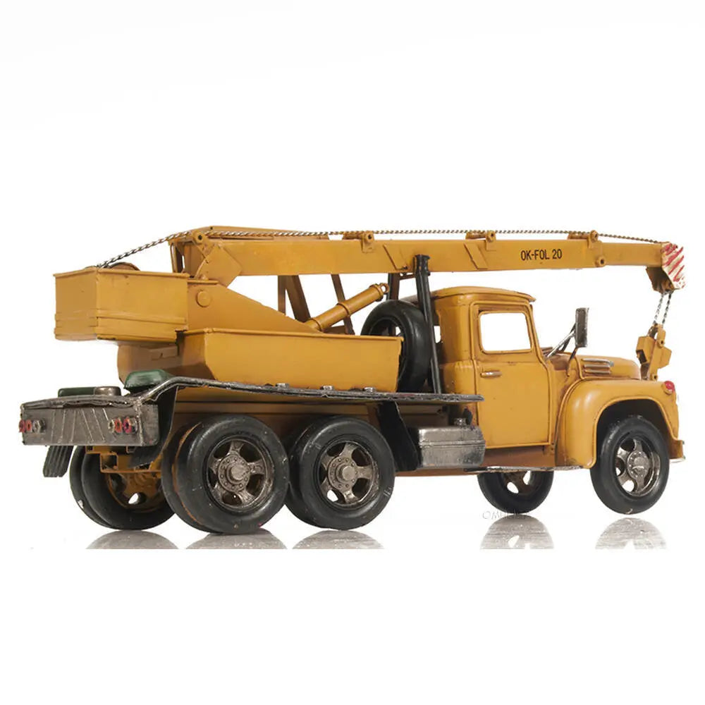 Model Metal Handmade Crane Truck Model