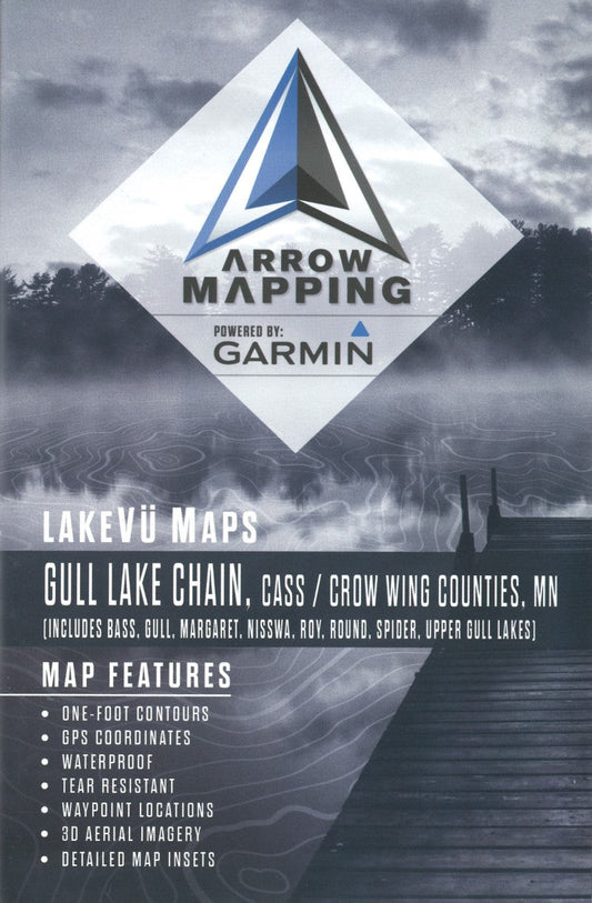 Gull Lake - Cass/Crow Wing Co Fishing Map