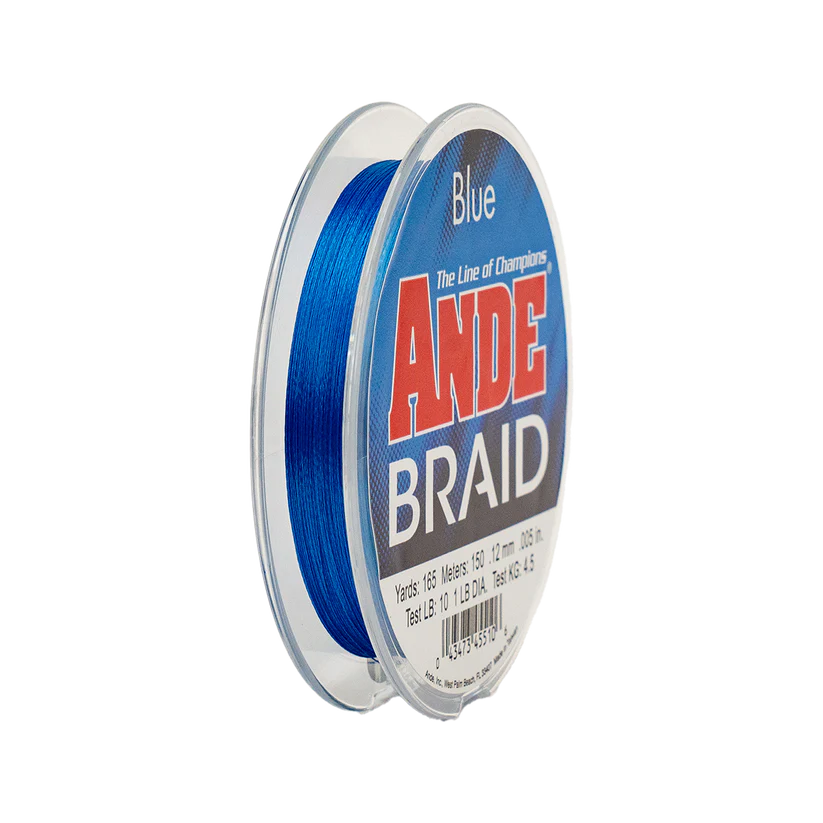 Ande Blue Braid 165 Yds 10lb-80lb Test