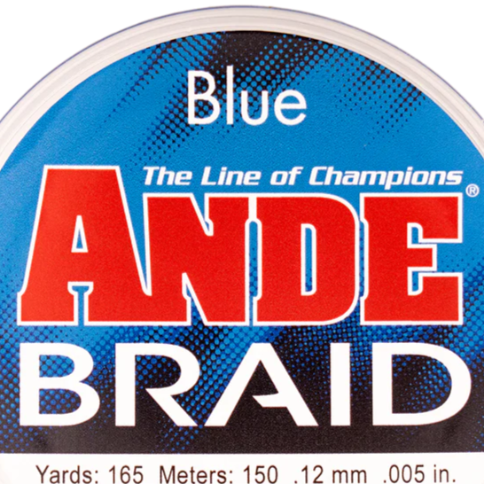 Ande Blue Braid 165 Yds 10lb-80lb Test
