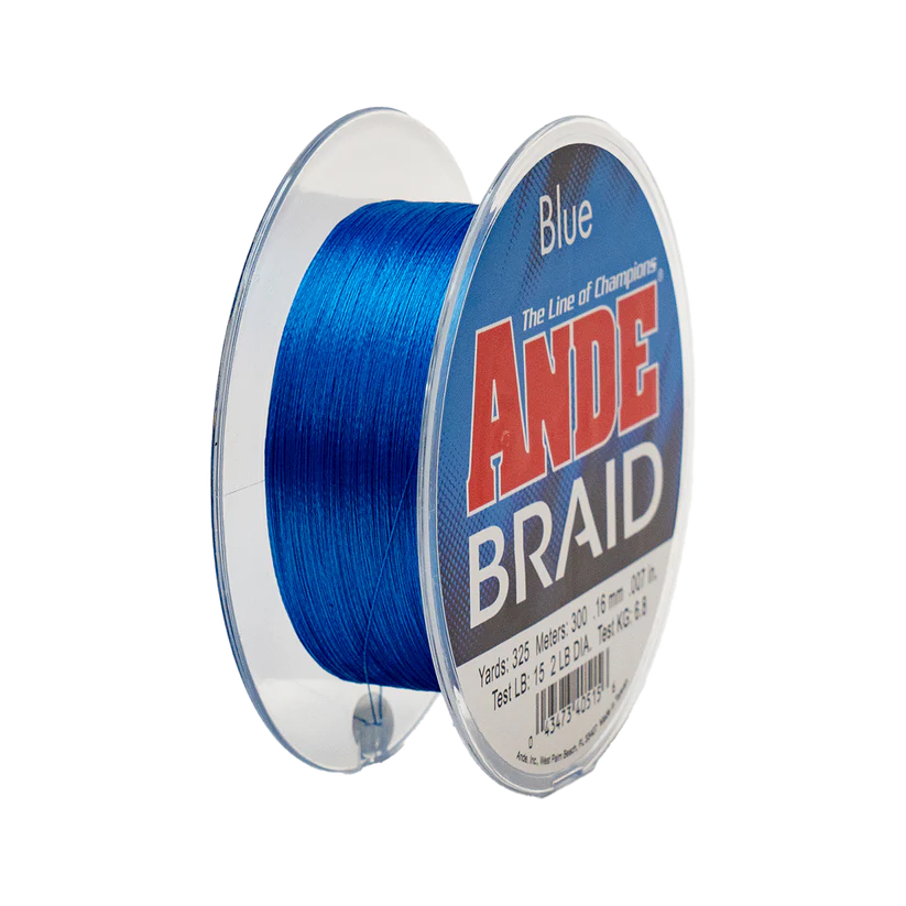 Ande Blue Braid 325 Yds 10lb-80lb Test