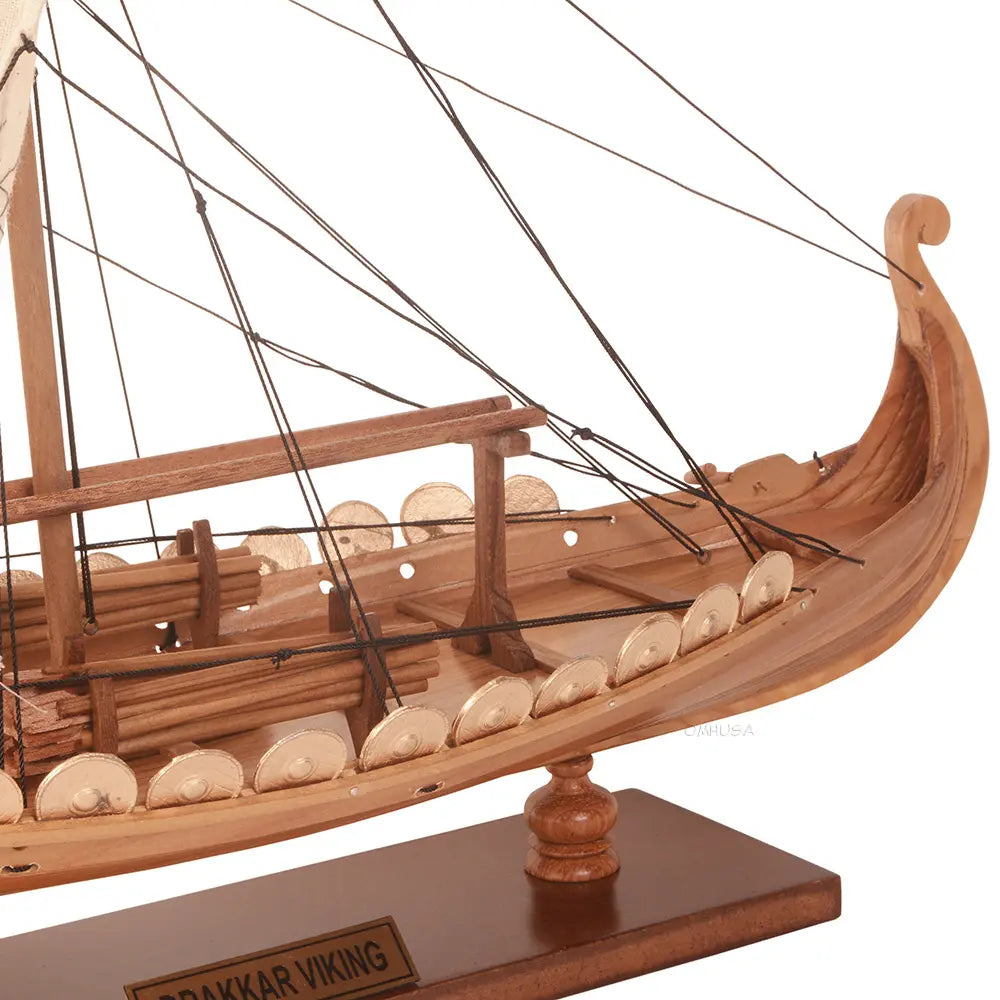 Viking Wooden Ship Model