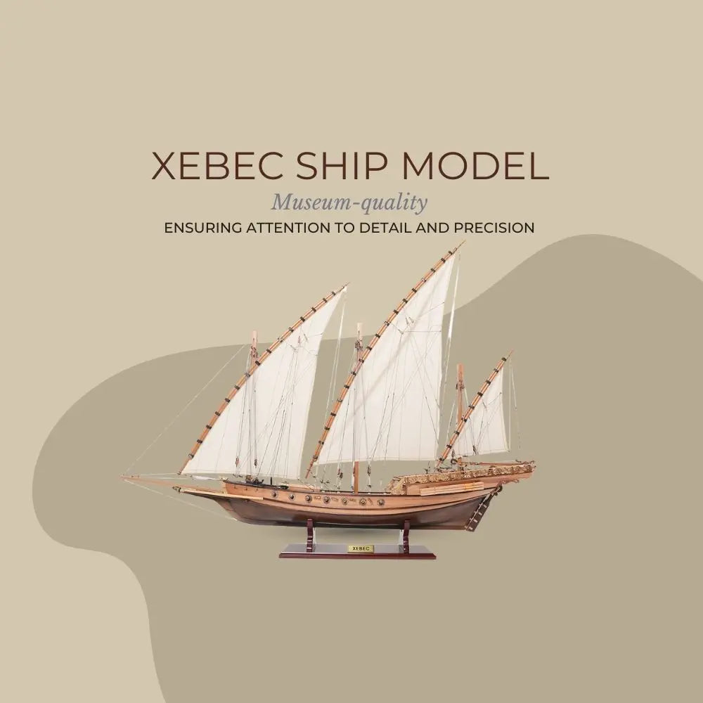 Xebec Pirate Ship Model