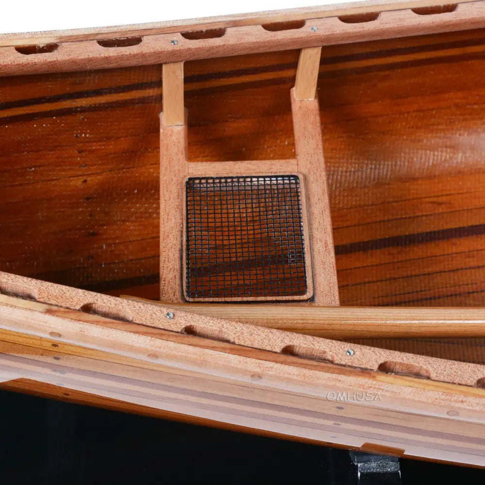 Wooden Canoe Boat Model-B077