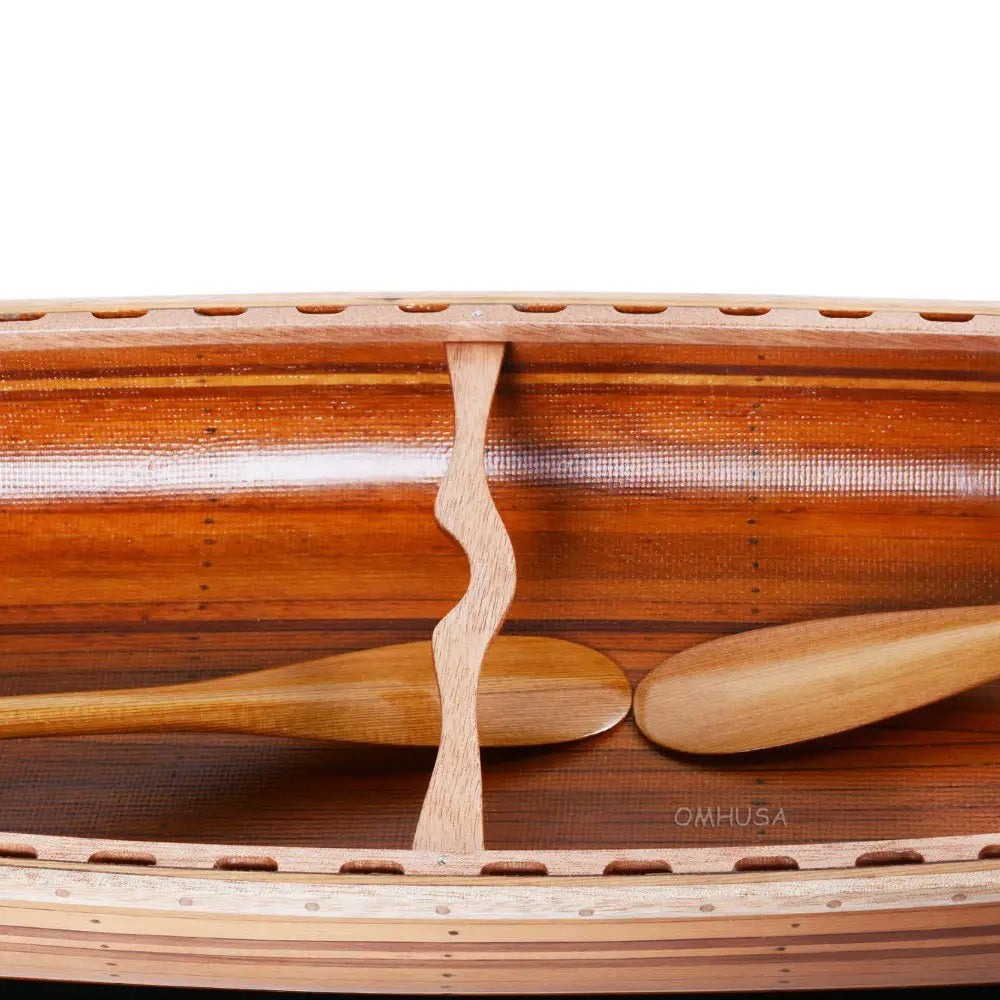 Wooden Canoe Boat Model-B077