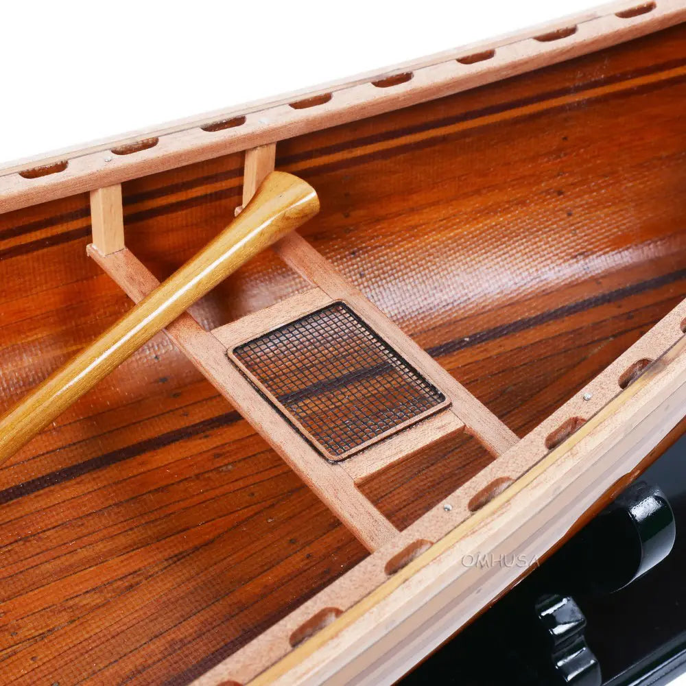 Wooden Canoe Boat Model-B077