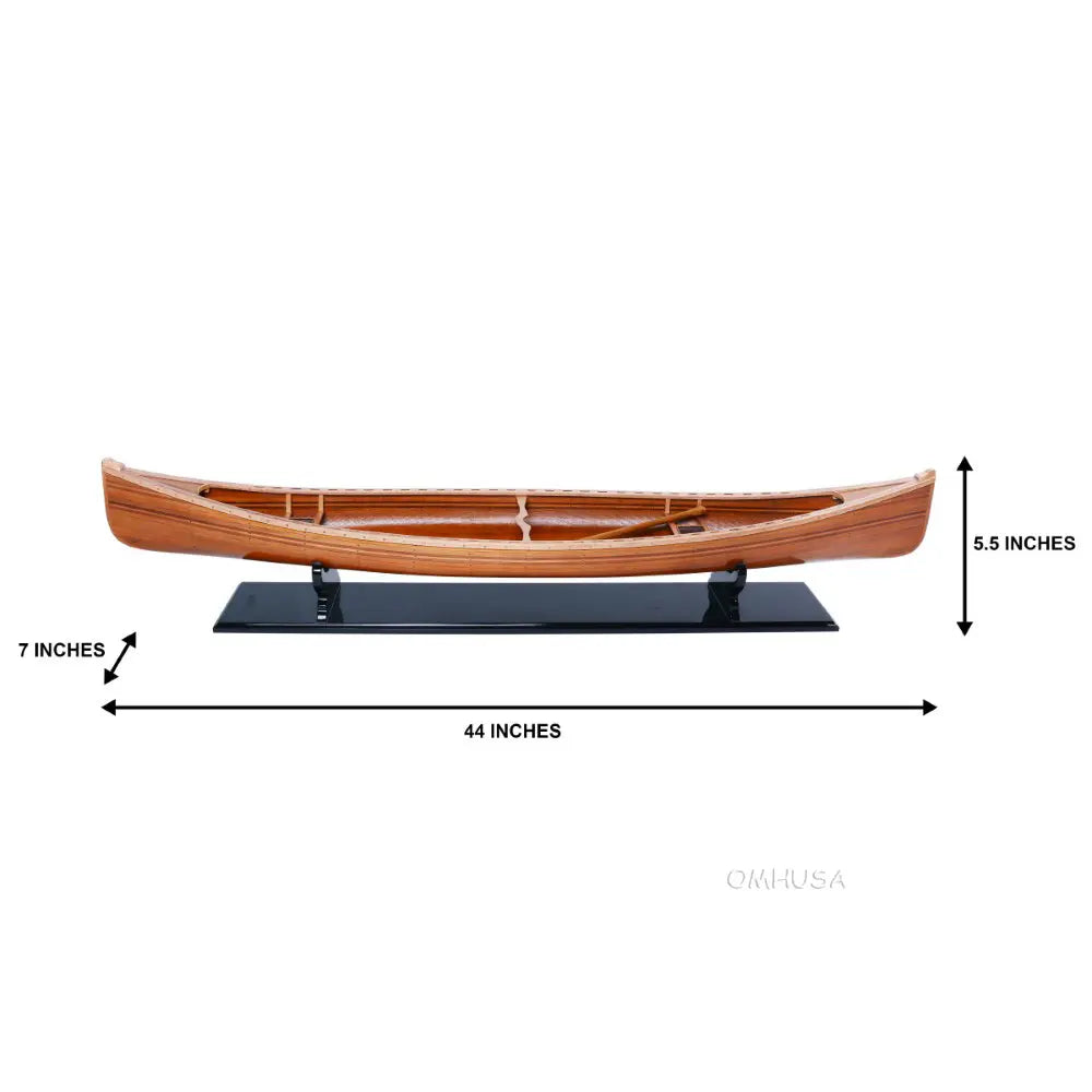 Wooden Canoe Boat Model-B077