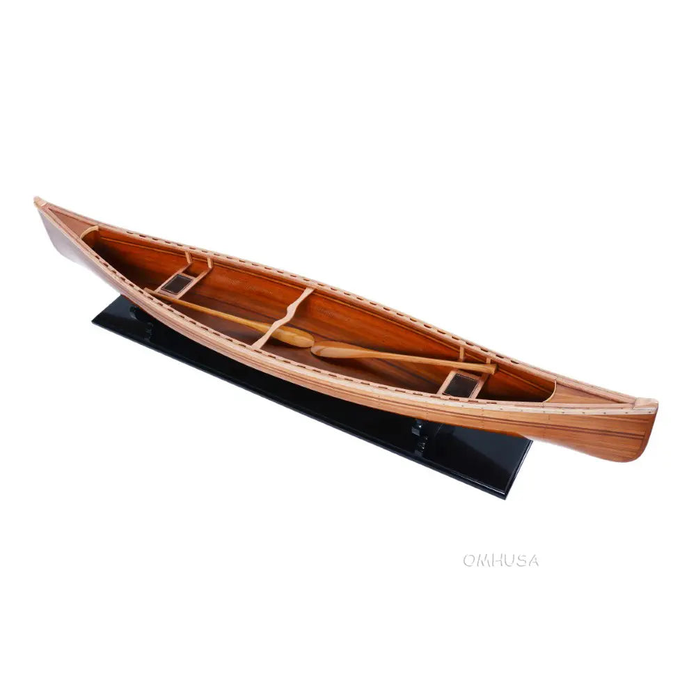 Wooden Canoe Boat Model-B077