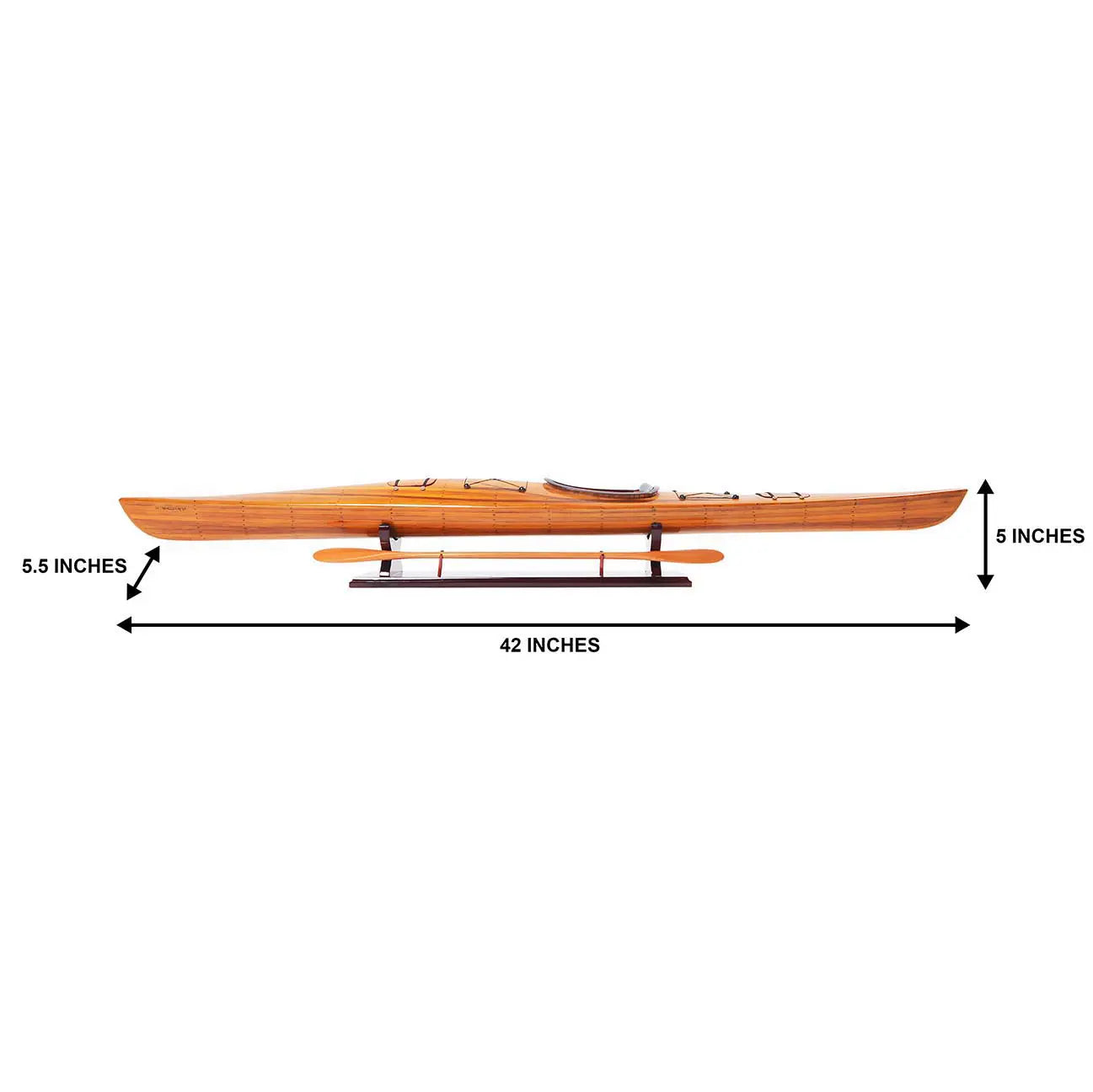 Kayak Wooden Boat Model