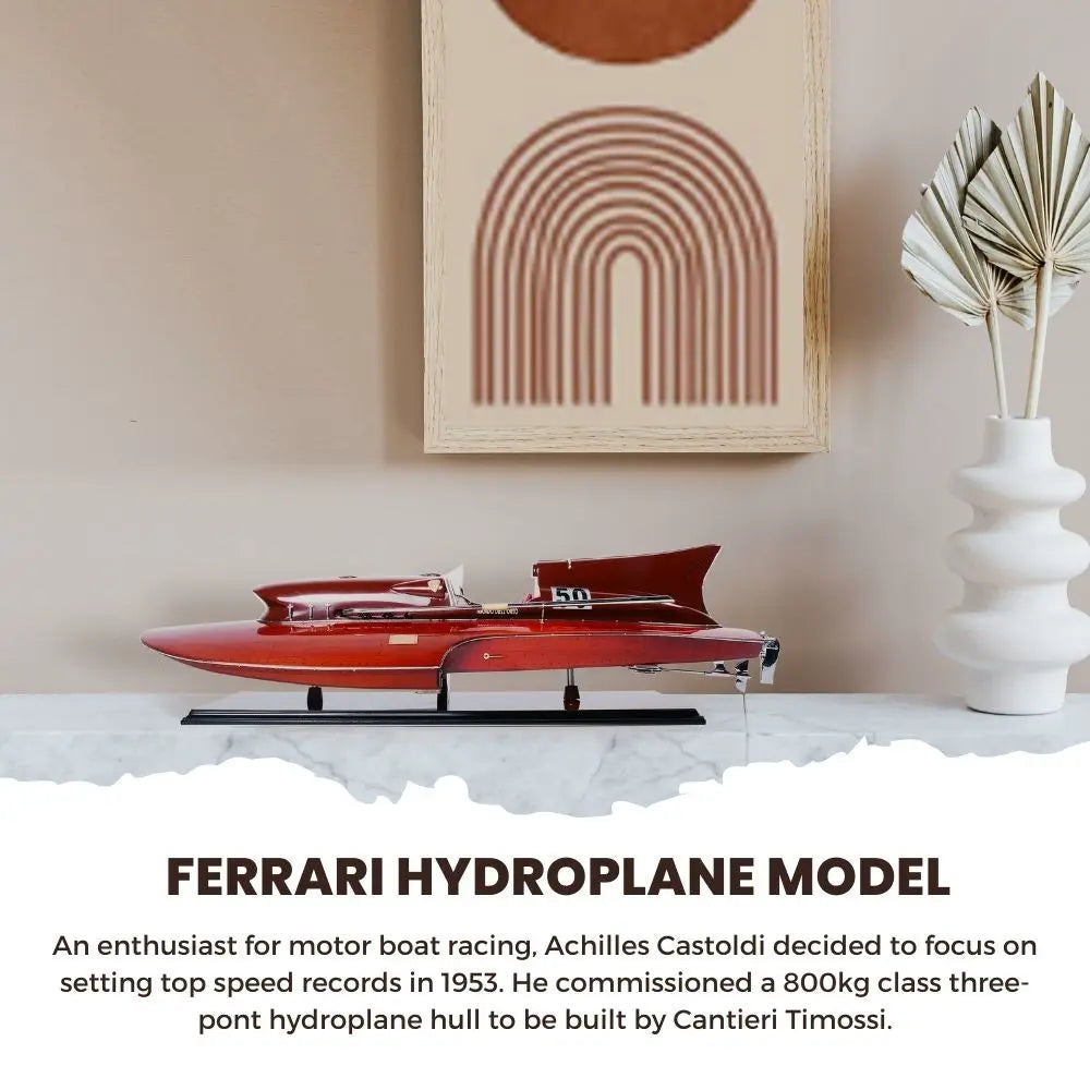 Ferrari Hydroplane Model Speed Boat-B087