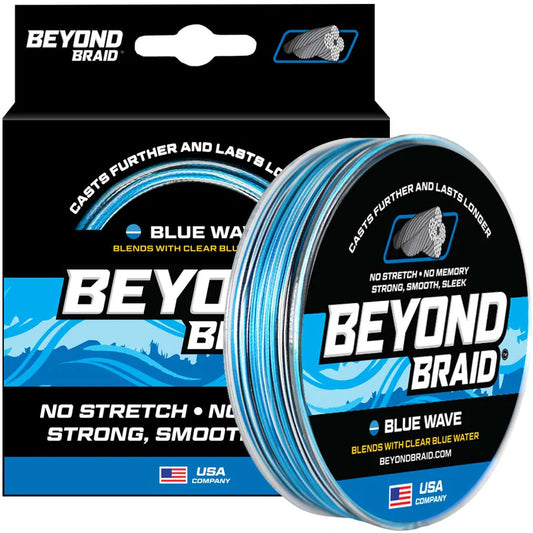 BEYOND BRAID BLUE WAVE BRAID 300-2000 Yards 8-100lb Test