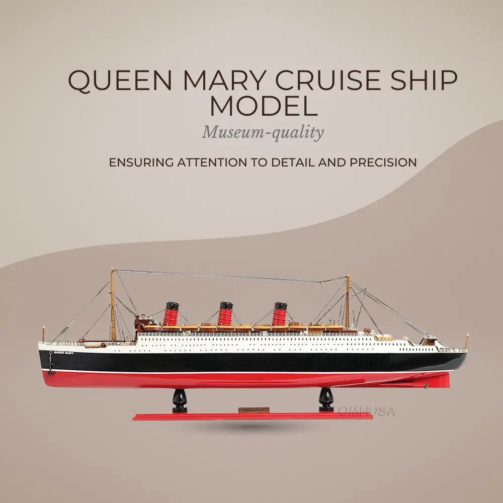 Queen Mary Cruise Ship Model