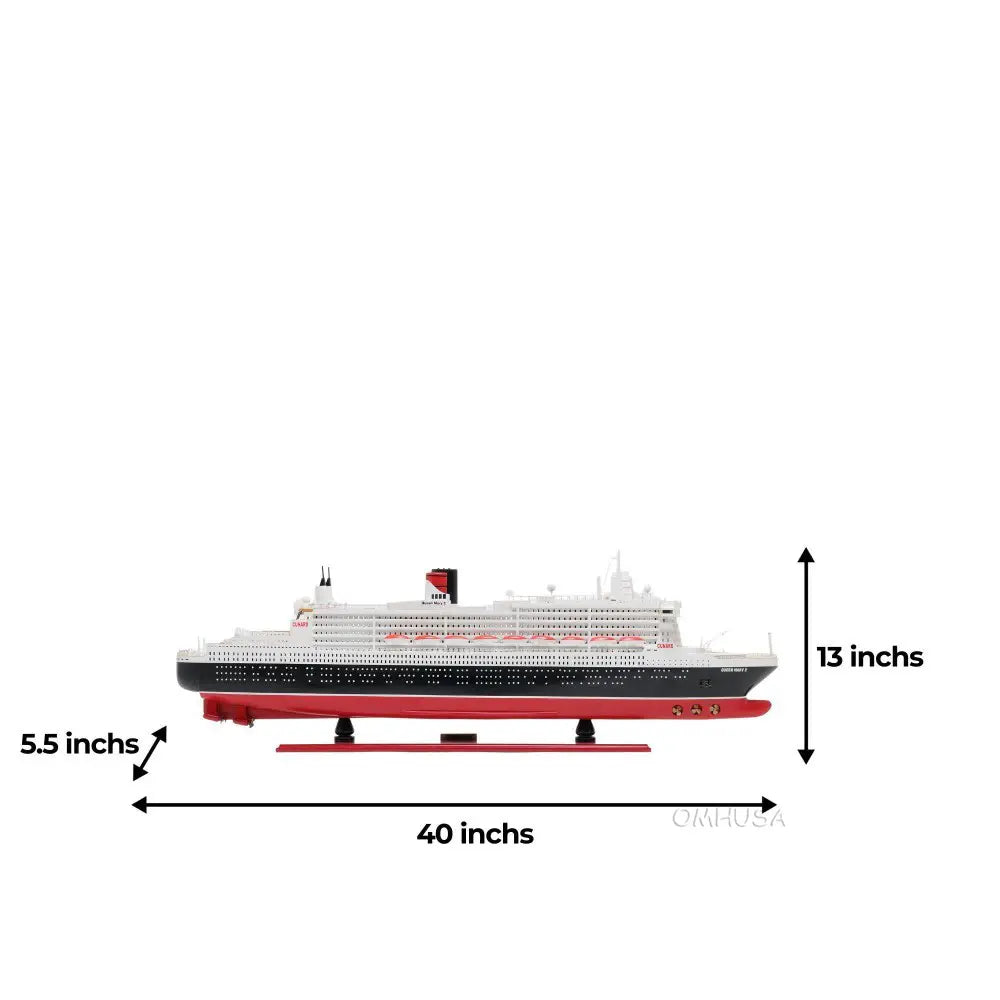Queen Mary II L Cruise Ship Model