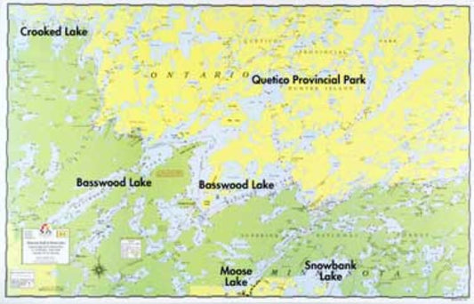 BASSWOOD LAKE, KNIFE LAKE, MOOSE LAKE
