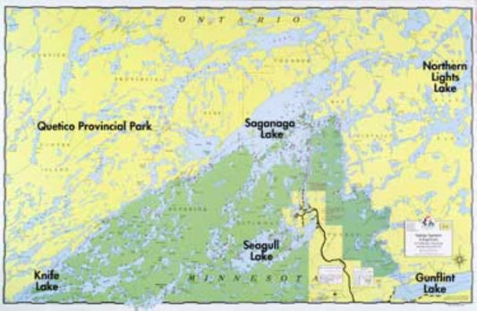 SAGANAGA LAKE, SAGANAGONS LAKE, SEAGULL LAKE