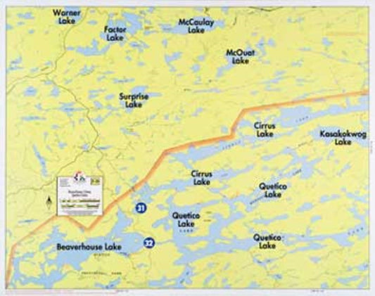 BEAVERHOUSE LAKE, CIRRUS LAKE, QUETICO LAKE