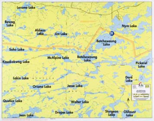 JEAN LAKE, BATCHEWAUNG LAKE, WEST PICKEREL LAKE