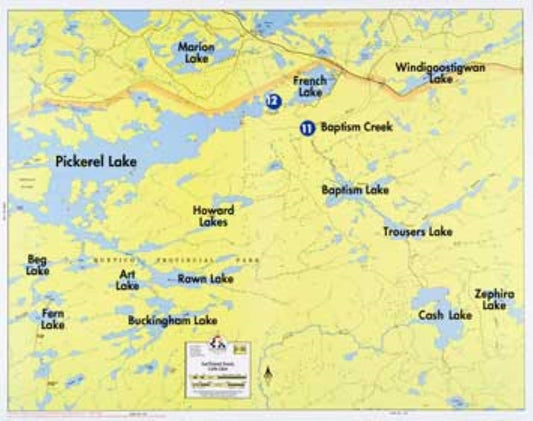 EAST PICKEREL LAKE, FRENCH LAKE, CASH LAKE
