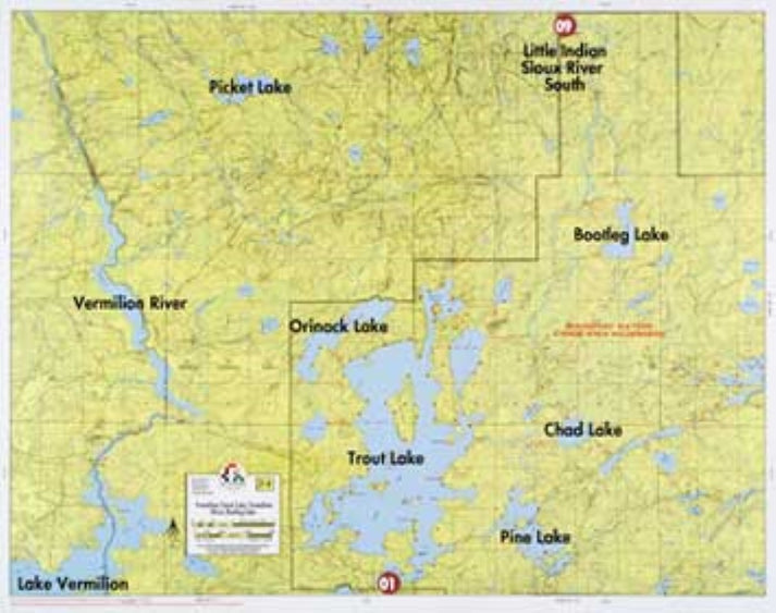 LAKE VERMILION, TROUT LAKE, VERMILION RIVER, BOOTLEG LAKE