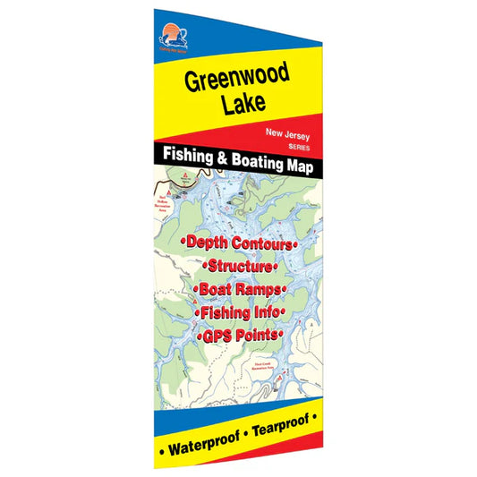 Greenwood Lake Fishing Map-A303