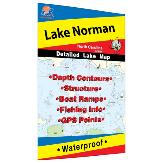 Norman Lake Fishing Map-A316