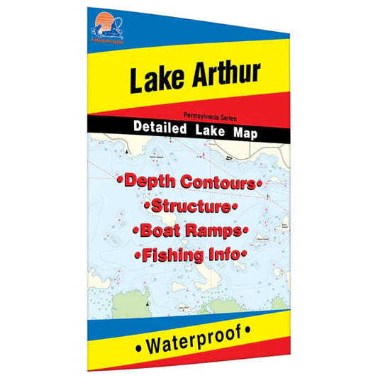 Lake Arthur, Pennsylvania fishing map-A370