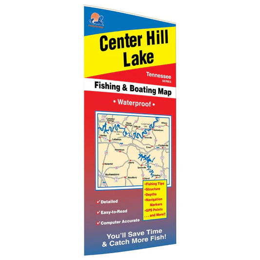 Center Hill Lake Fishing Map-A400