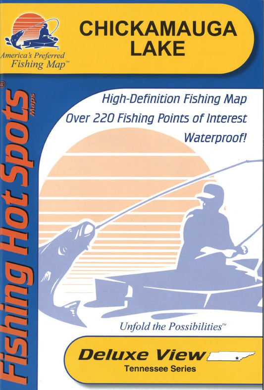 Chickamauga Lake Fishing Map-A402