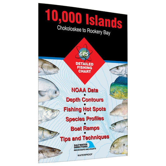 10000 Islands - Chokoloskee to Rookery Bay Fishing Map-FL0111