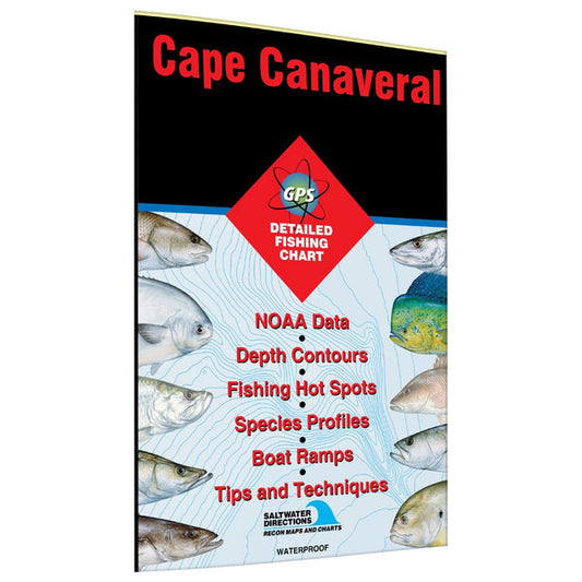 Cape Canaveral - Indian and Banana Rivers Fishing Map-FL0119