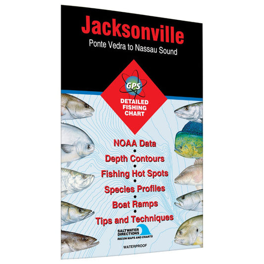 Jacksonville Ponte Vedra to Nassau Sound Fishing Map-FL0125