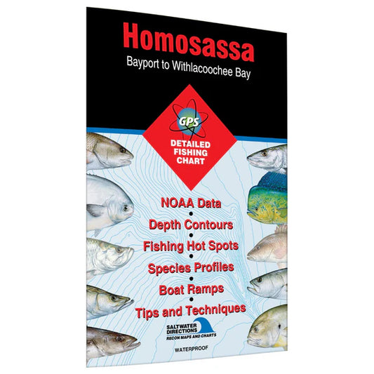 Homosassa Bayport to Withlacoochee Bay Fishing Map-FL0131