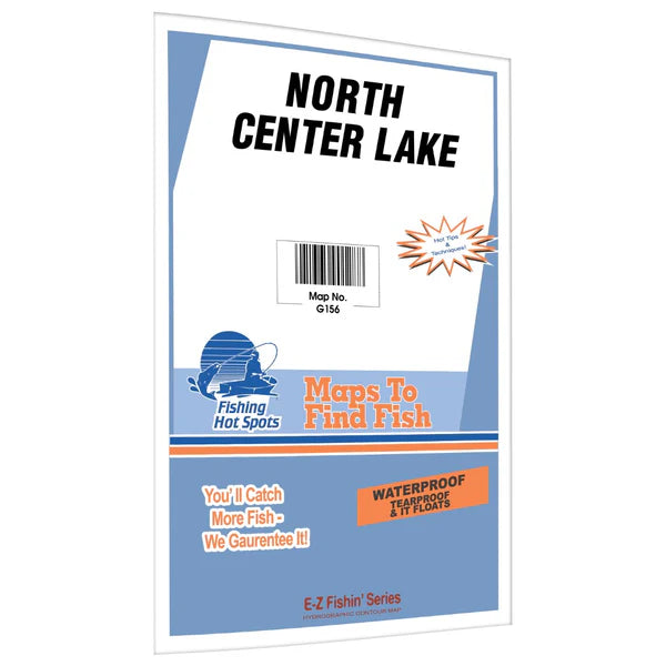 North Center Lake-Chisago Chain Fishing Map G156