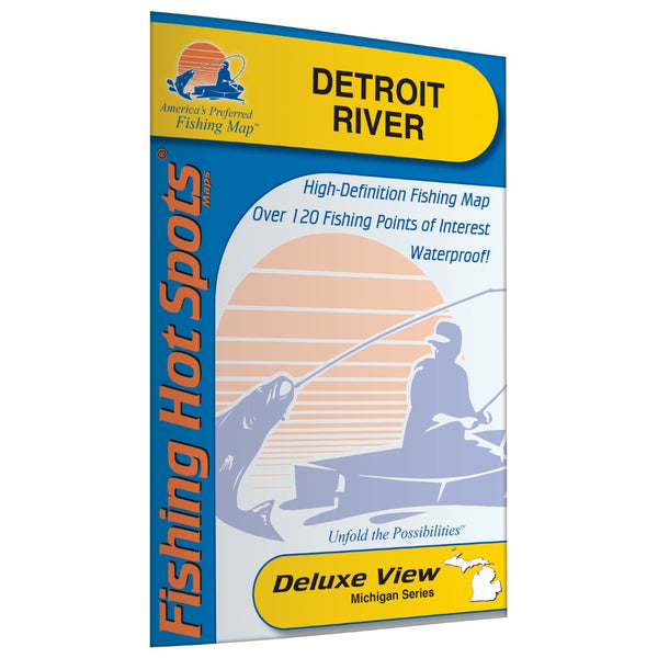 Detroit River Fishing Map-L131