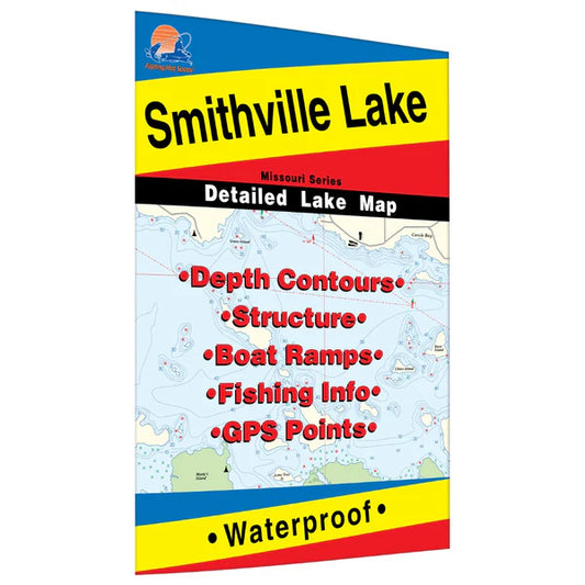 Smithville Lake Fishing Map-L165