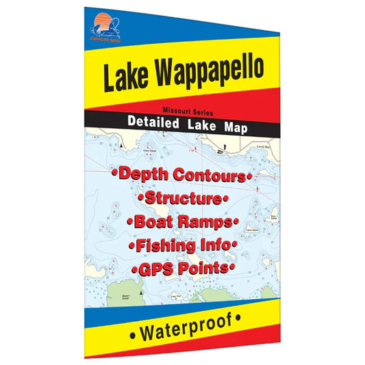 Lake Wappapello Fishing Map-L166