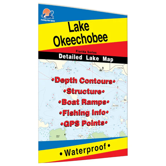 Lake Okeechobee Fishing Map-L255