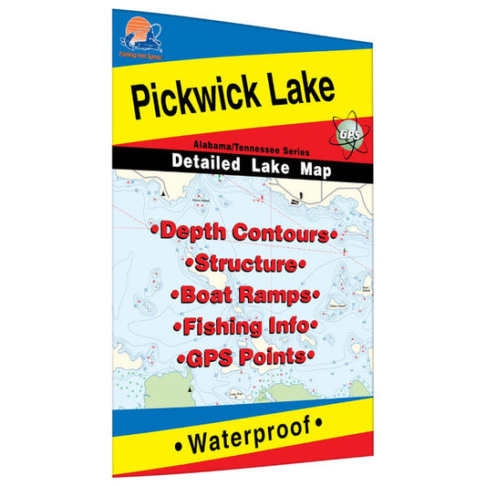 Pickwick Lake Fishing Map-L337
